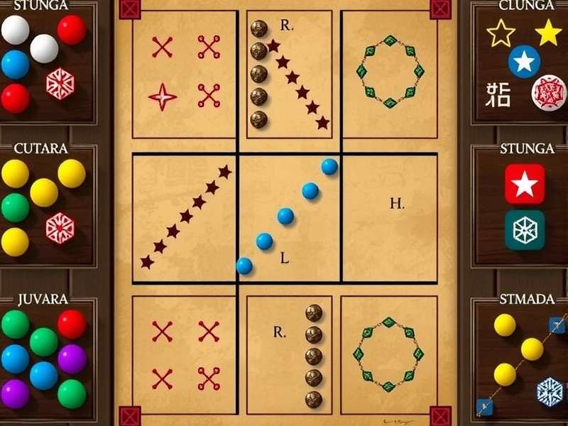 Different regional variations of Tic Tac Toe Raja